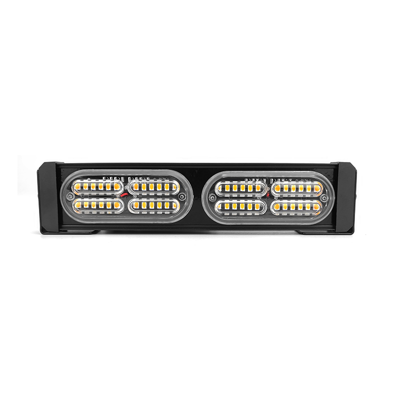 WETECH 24W 9" LED Strobe Light Bar Flash Rooftop Emergency Warning Light