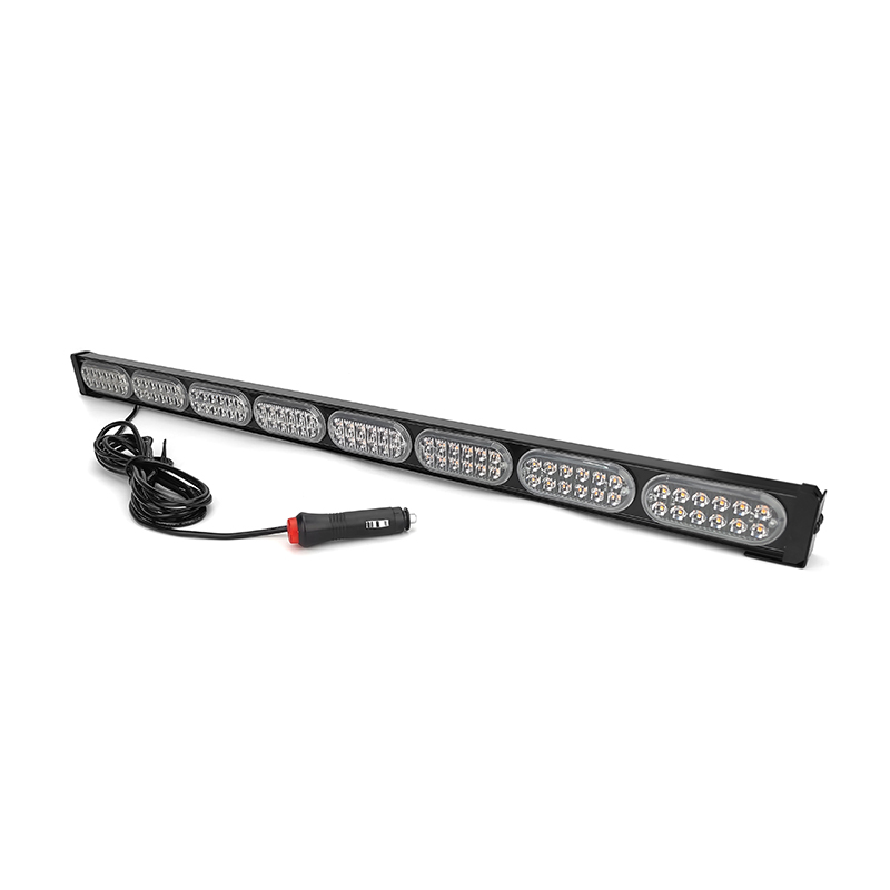 WETECH 96W 30" LED Strobe Light Bar Flash Rooftop Emergency Warning Light