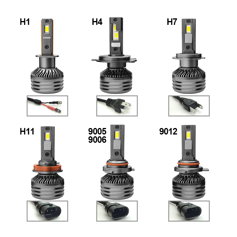 WETECH 55W светодиодные лампы для фар с цоколем 9005, автомобильные светодиодные фары