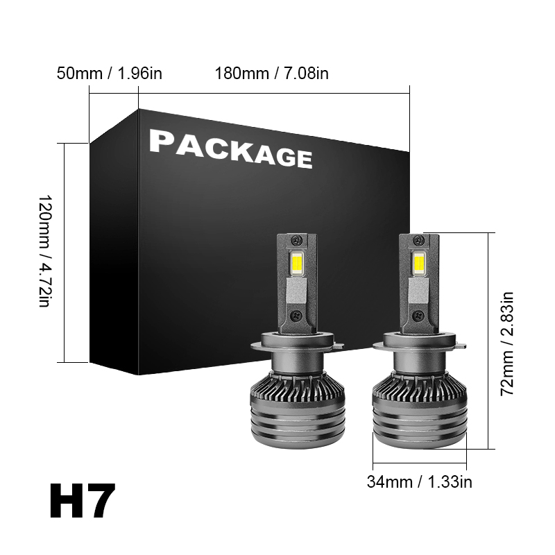 WETECH 55W светодиодные лампы для фар H7 с цоколем автомобильные светодиодные фары