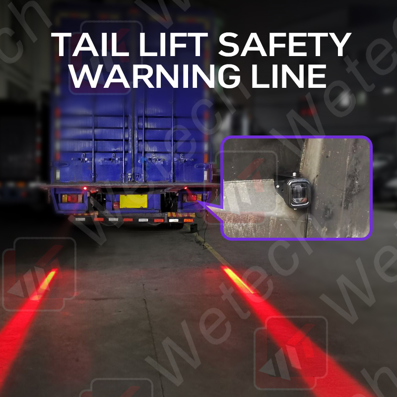 WETECH 2" Tail Lift Platform Line Beam Safety Warning Lights