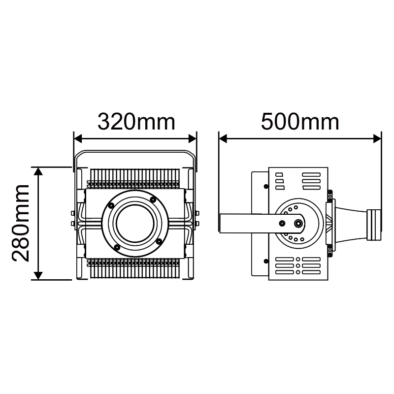 WETECH 300W Gobo Projector Рекламные огни с логотипом на заказ