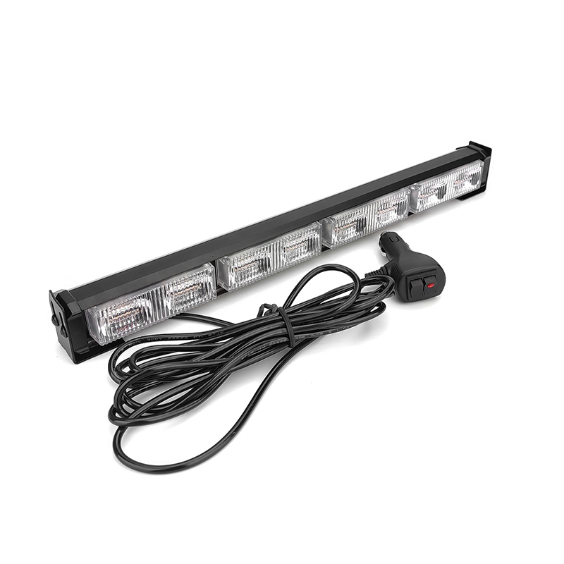 WETECH 24W 16" LED Strobe Light Bar Flash Rooftop Emergency Warning Light