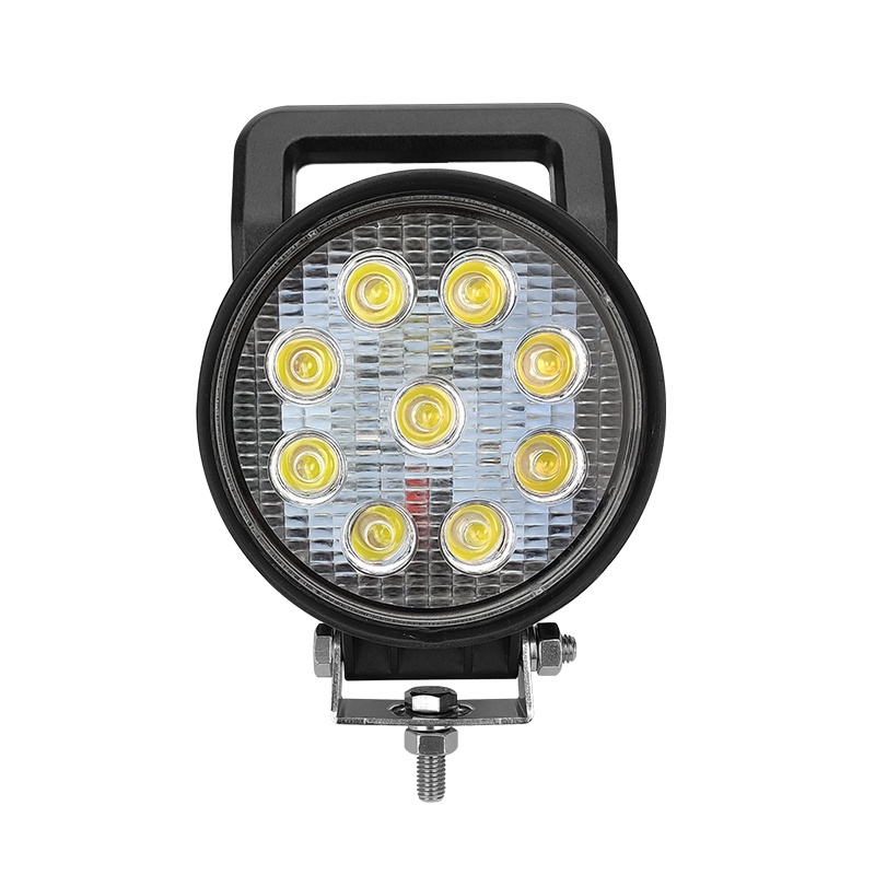 WETECH 27W 5" Round LED Work Lights With Switch and Handle