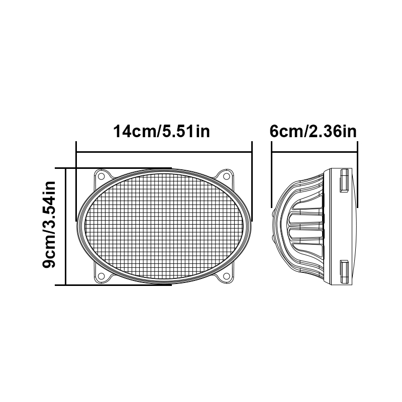 WETECH 39W Agriculture LED Work Lights Front Hood Light For Tractor