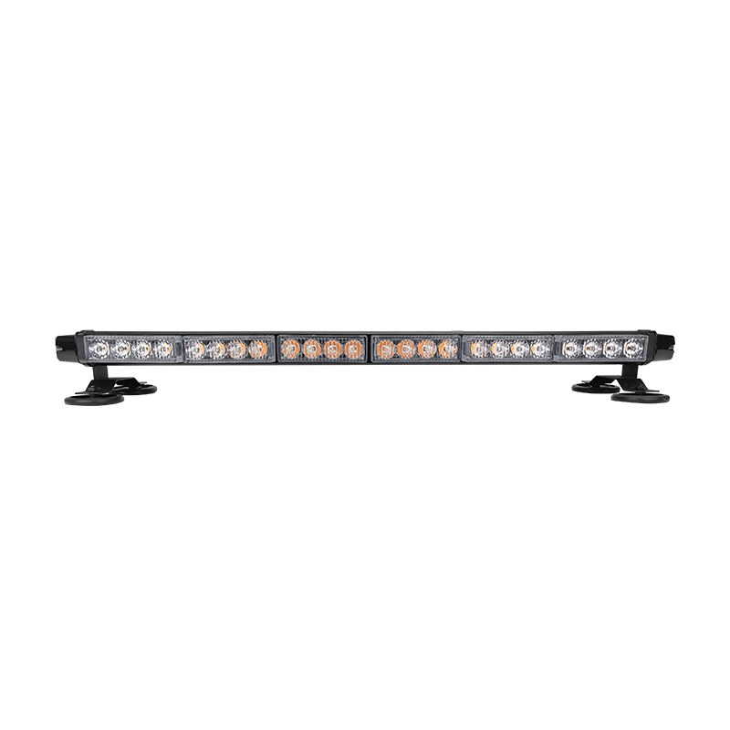 WETECH 54W 26" LED Strobe Light Bar Flash Rooftop Emergency Warning Light