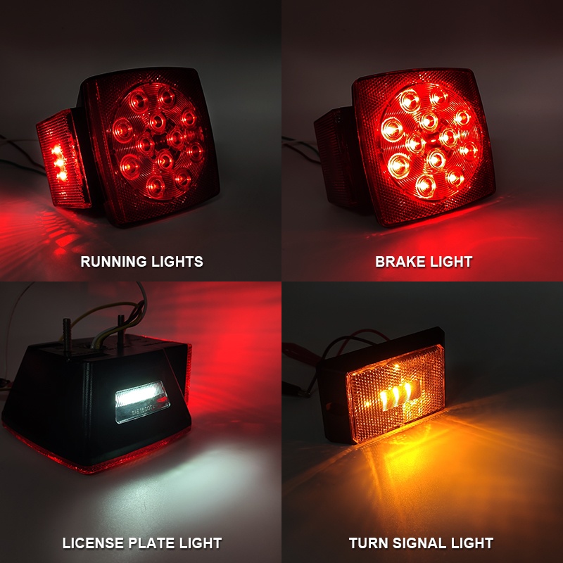 WETECH Multifunction Led Maker Lights Trailer Light Kit for Semi Trailer