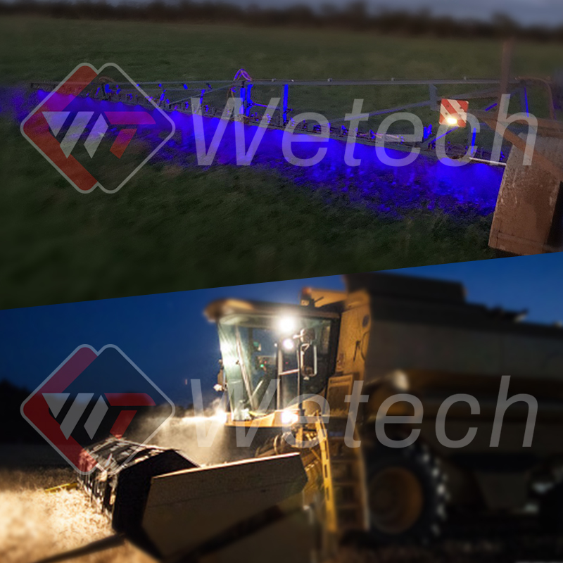 WETECH 48W Agriculture LED Work Lights Blue Sprayer Lights