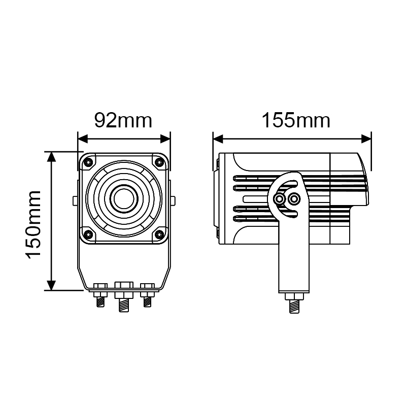 WETECH 50W Gobo Projector Custom Logo Advertising Lights