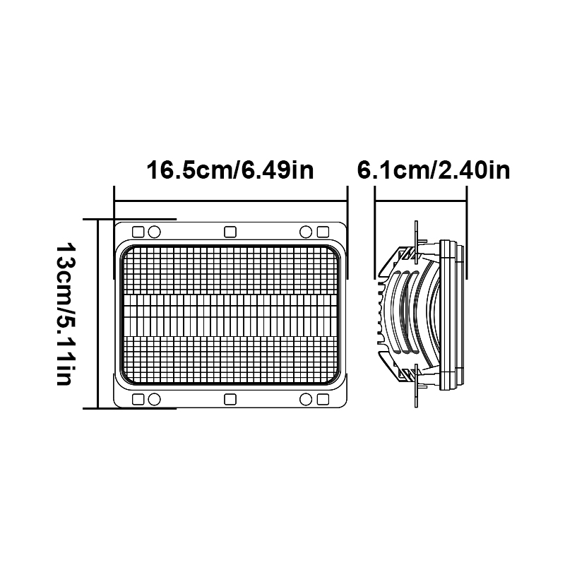 WETECH 60W Сельское хозяйство Светодиодные рабочие фары Передний свет капота для трактора