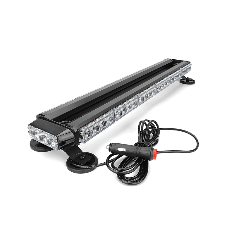 WETECH 54W 26" LED Strobe Light Bar Flash Rooftop Emergency Warning Light