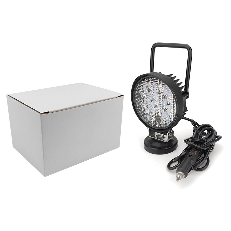 WETECH 27W 5" Round LED Work Lights With Handle