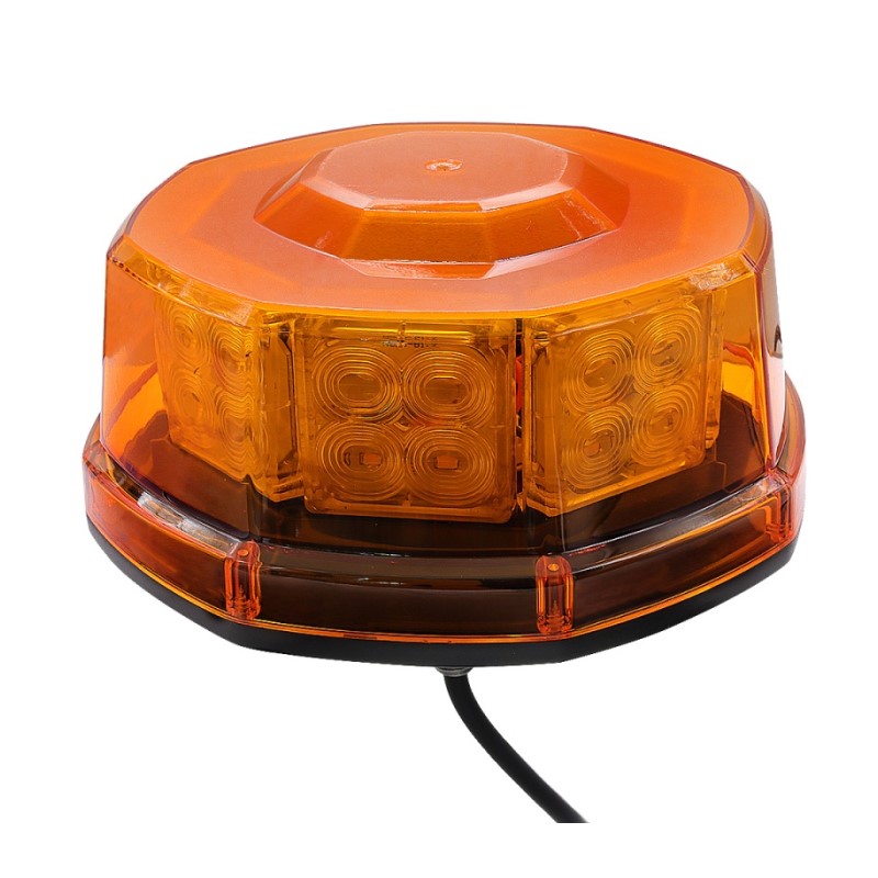 WETECH 8" Octagon Beacon Signal LED Warning Lights With Screw Mount