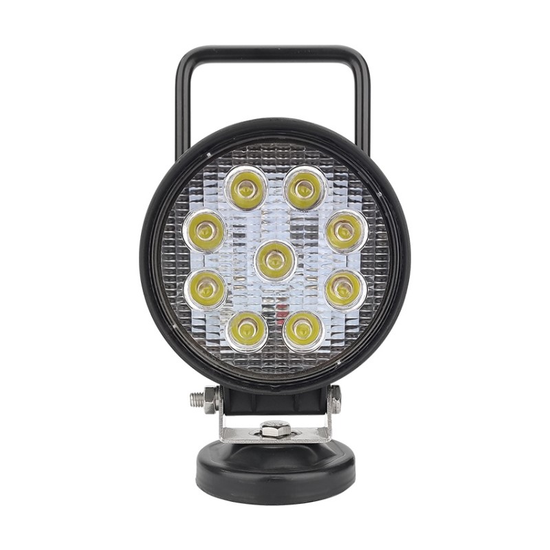 WETECH 27W 5" Round LED Work Lights With Handle