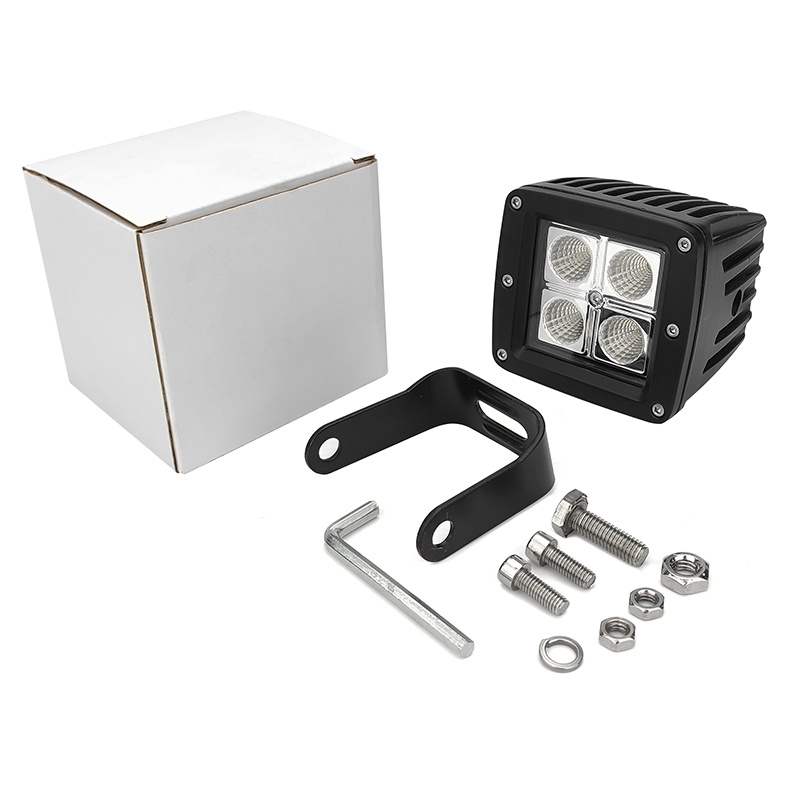 WETECH 12W 3" LED Auxiliary Spot Light Mini Cube Off-road Driving Lights