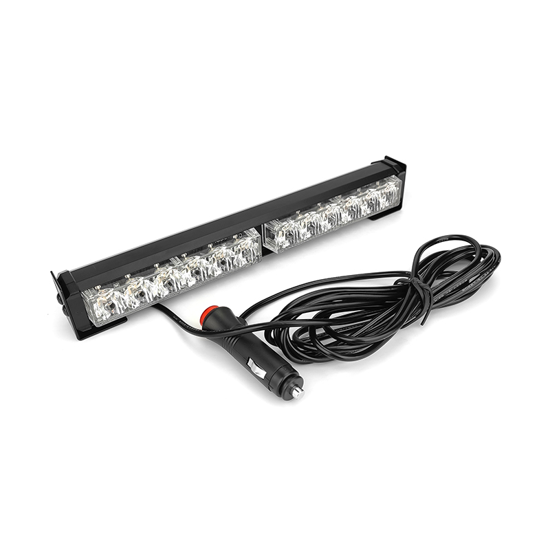 WETECH 12W 11" LED Strobe Light Bar Flash Rooftop Emergency Warning Light