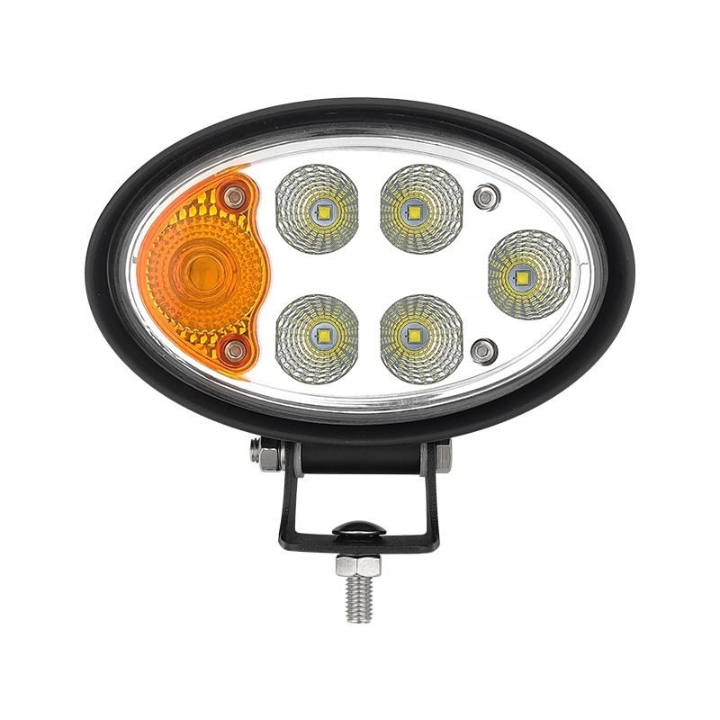 WETECH 36W Combination LED Work Lights 5.6" Oval Tractor Lights with Turn Signal