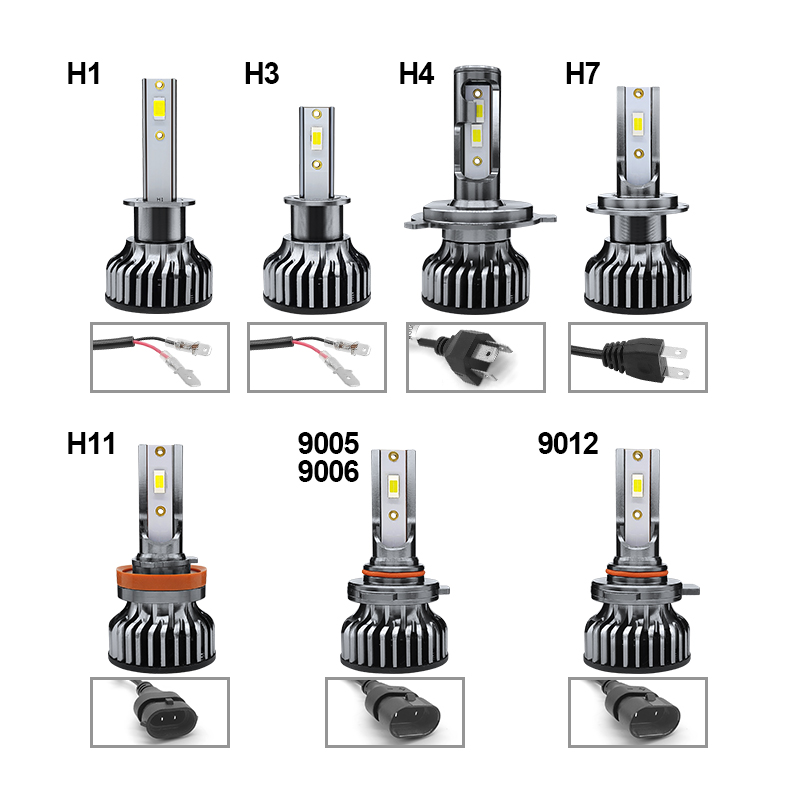 WETECH 25W LED Headlight Bulbs 9005 Socket Auto Car LED Headlamp