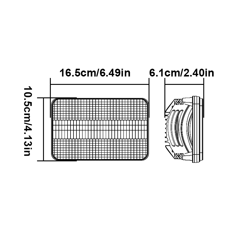 WETECH 60W Сельское хозяйство Светодиодные рабочие фары Передний свет капота для трактора