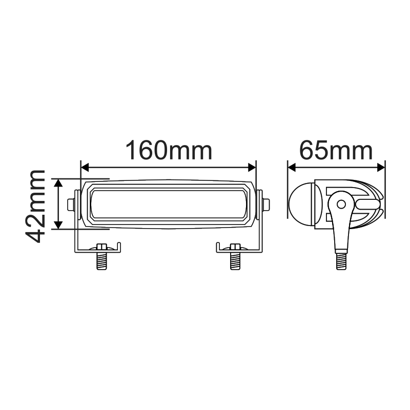 30W Forklift Warning Lights Line Beam Red Zone Light