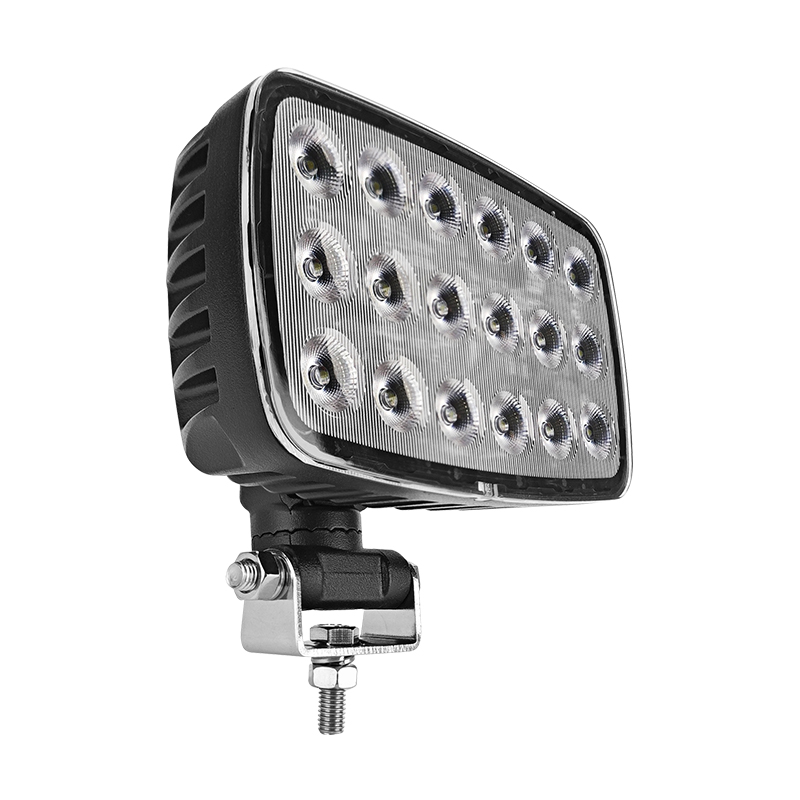 WETECH 90W 6.5" LED Work Lights Rectangular Swivel Bracket Flood WorkLight