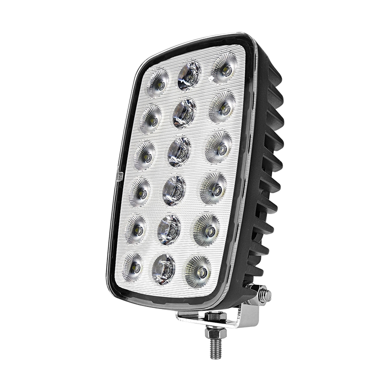 WETECH 90W 6.5" LED Work Lights Rectangular Swivel Bracket Flood WorkLight