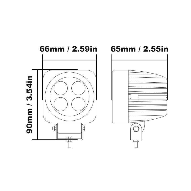 WETECH 12W 2" светодиодные вспомогательные топовые огни Mini Cube повышенной проходимости