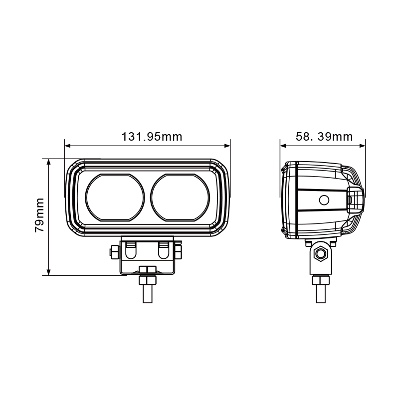 30W High Quality Line Beam Red Zone Forklift Warning Lights