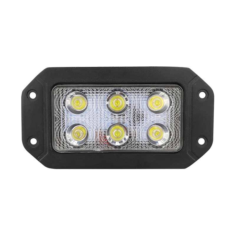 WETECH 18W 5" LED Auxiliary Flood Light Flush Mount Off-road Driving Lights