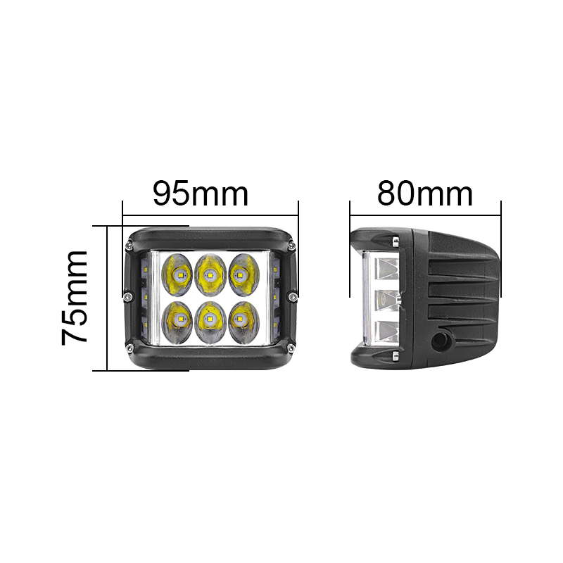 WETECH 36W LED Off-Road Motorcycle Auxiliary Work Light