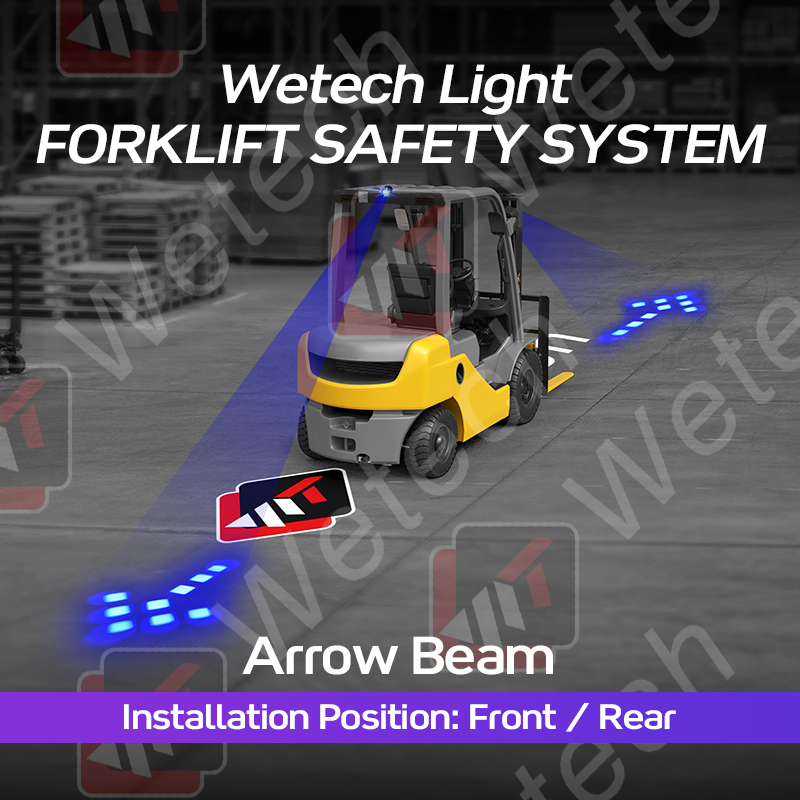 WETECH 18W Arrow Beam Forklift Warning Lights Warehouse Safety Lamp