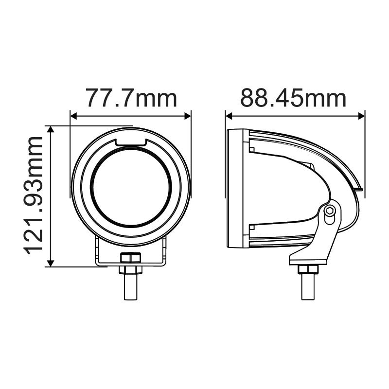 WETECH 18W Flash Arrow Light Forklift Safety Warning Lamp