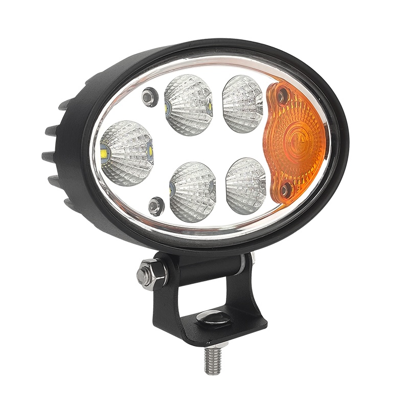 WETECH 36W Combination LED Work Lights 5.6" Oval Tractor Lights with Turn Signal