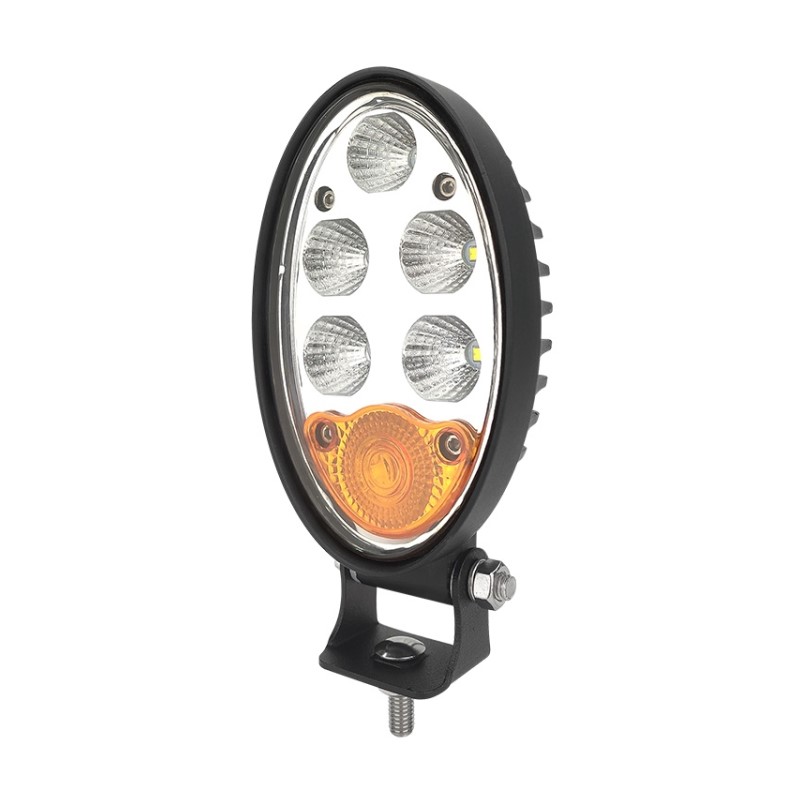 WETECH 36W Vertical LED Combination Work Lights 5.6" Oval Tractor Lights with Turn Signal