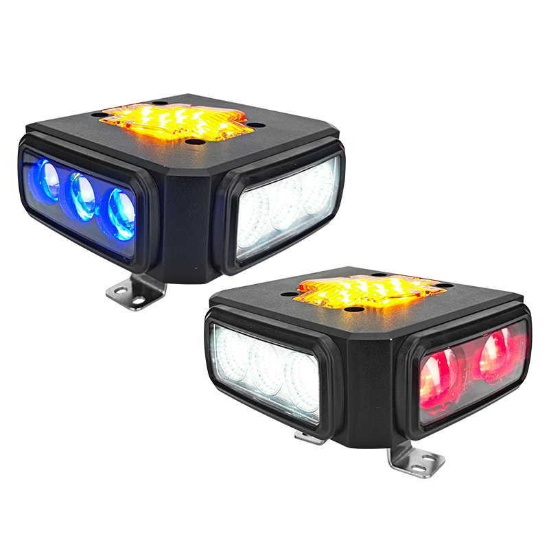 4 in 1 Forklift Safety Warning Lights Line Beam/Spot Beam/Flood Light/Flashing warning light