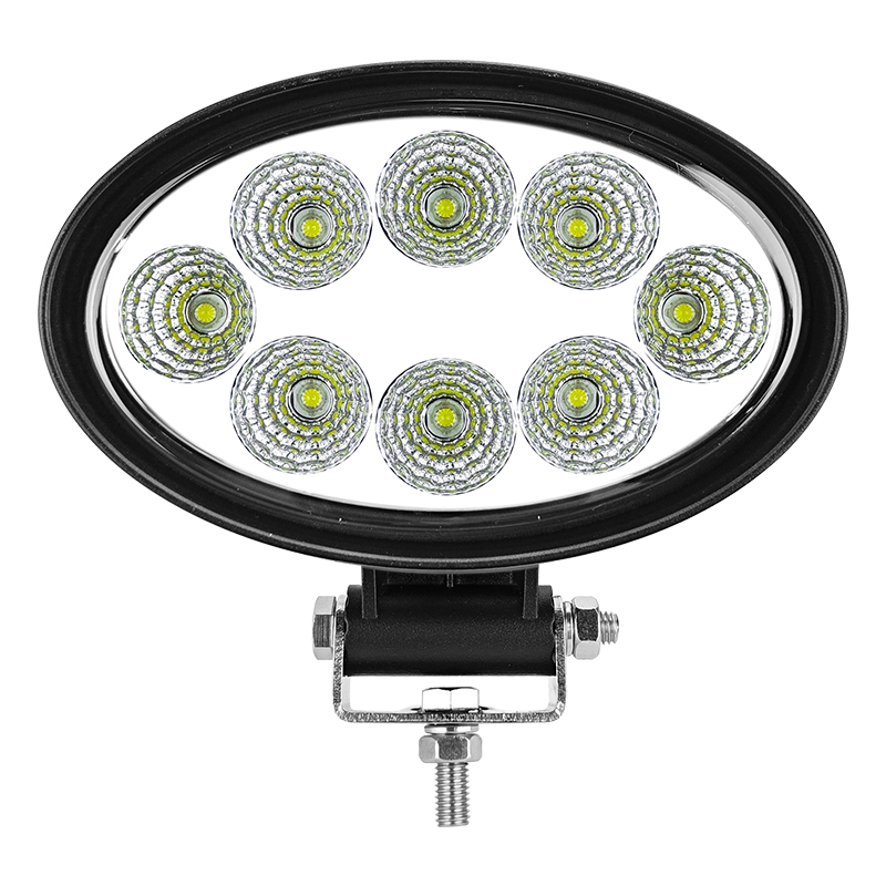 WETECH 24W Oval LED Work Light 360 ° Rotary support For Farm Equipment