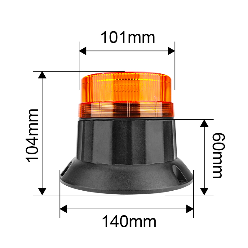 WETECH New Low Cover Model Beacon Signal LED Flashing Warning Light With Screw Mounted Type