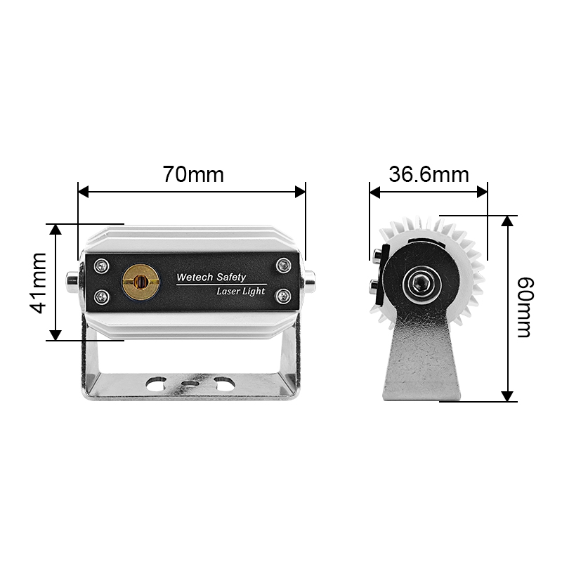 LED laser light Warehouse red area warning linear light