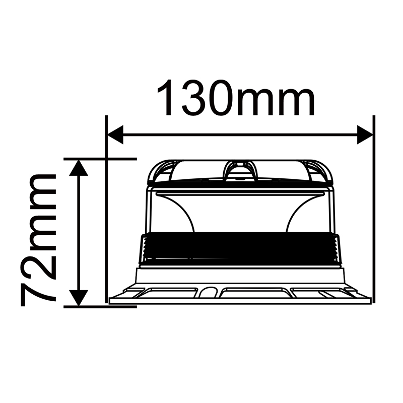 WETECH New Low Cover Model Beacon Signal LED Flashing Warning Light With Screw mounted type