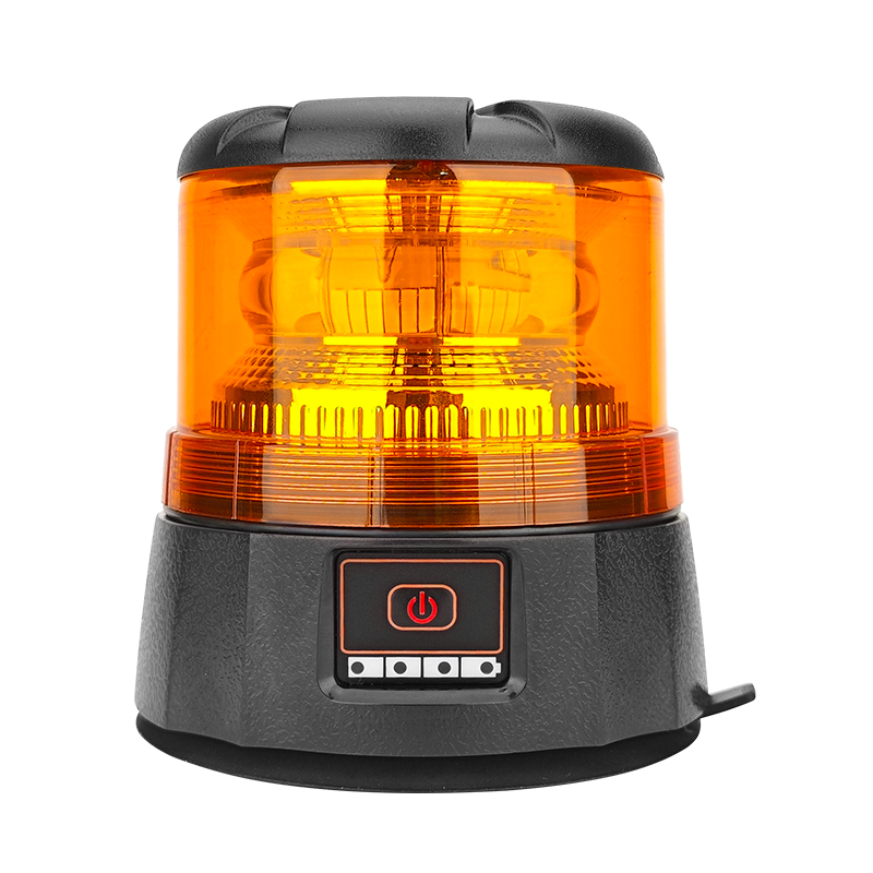 WETECH New Beacon Signal LED Flashing Rechargeable Warning Light With Magnet & Sucker Base Type