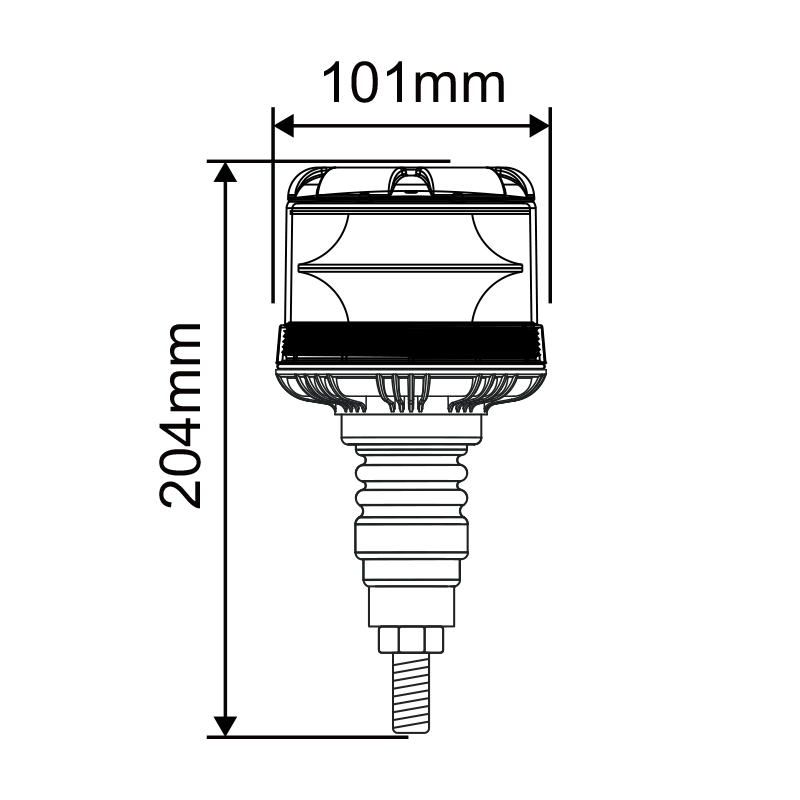 WETECH New High Cover Model Beacon Signal LED Flashing Warning Light With Screw mounted type