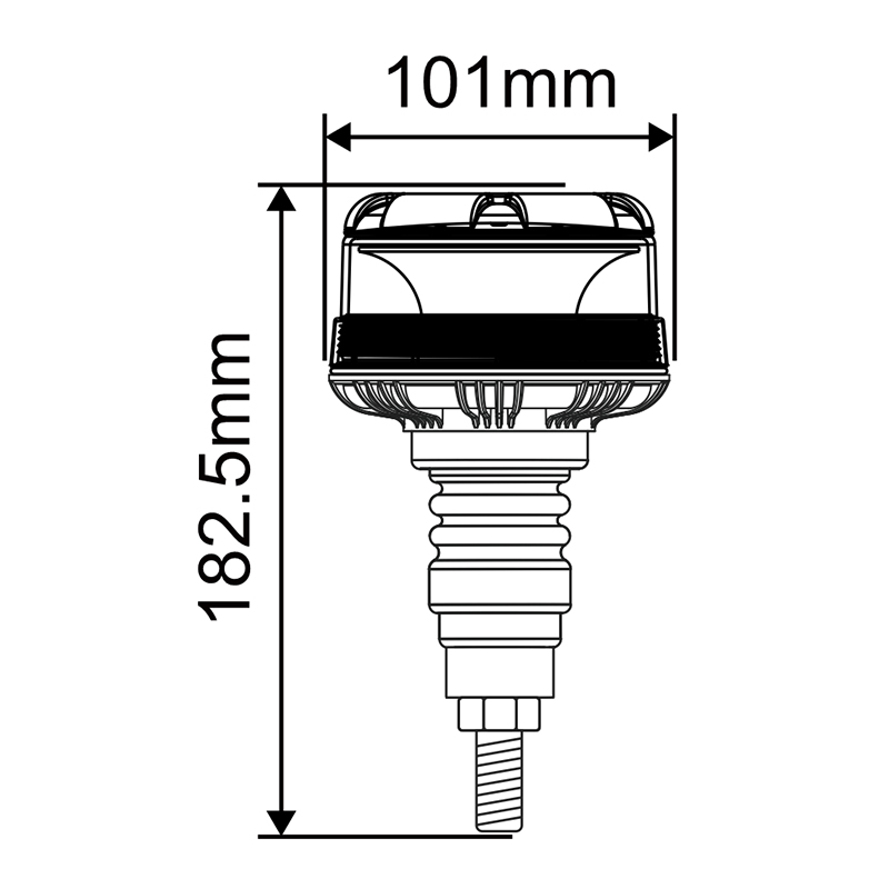 WETECH New Low Cover Model Beacon Signal LED Flashing Warning Light With Screw mounted type