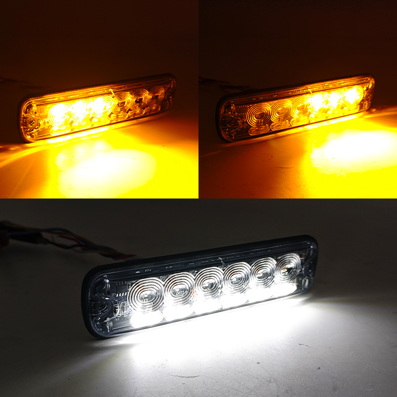 WETECH 18W LED Strobe Lights Vehicle Side Marker Surface Mount With Daytime running light